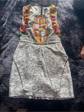 Free People Embroidered Boho Mini Dress